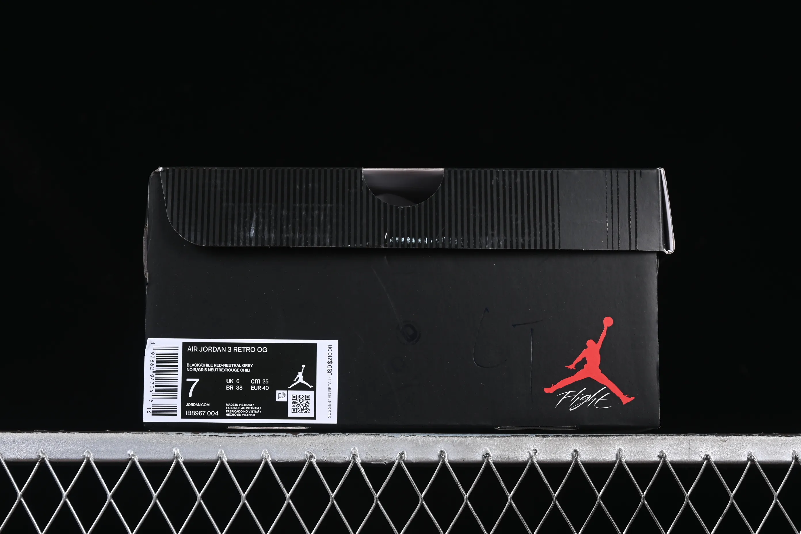 All categories Air Jordan Jordan series basketball shoes Air Jordan 3 Air Jordan 3 OG "Rare Air" AJ3 Joe 3 small reverse hook IB8967-004